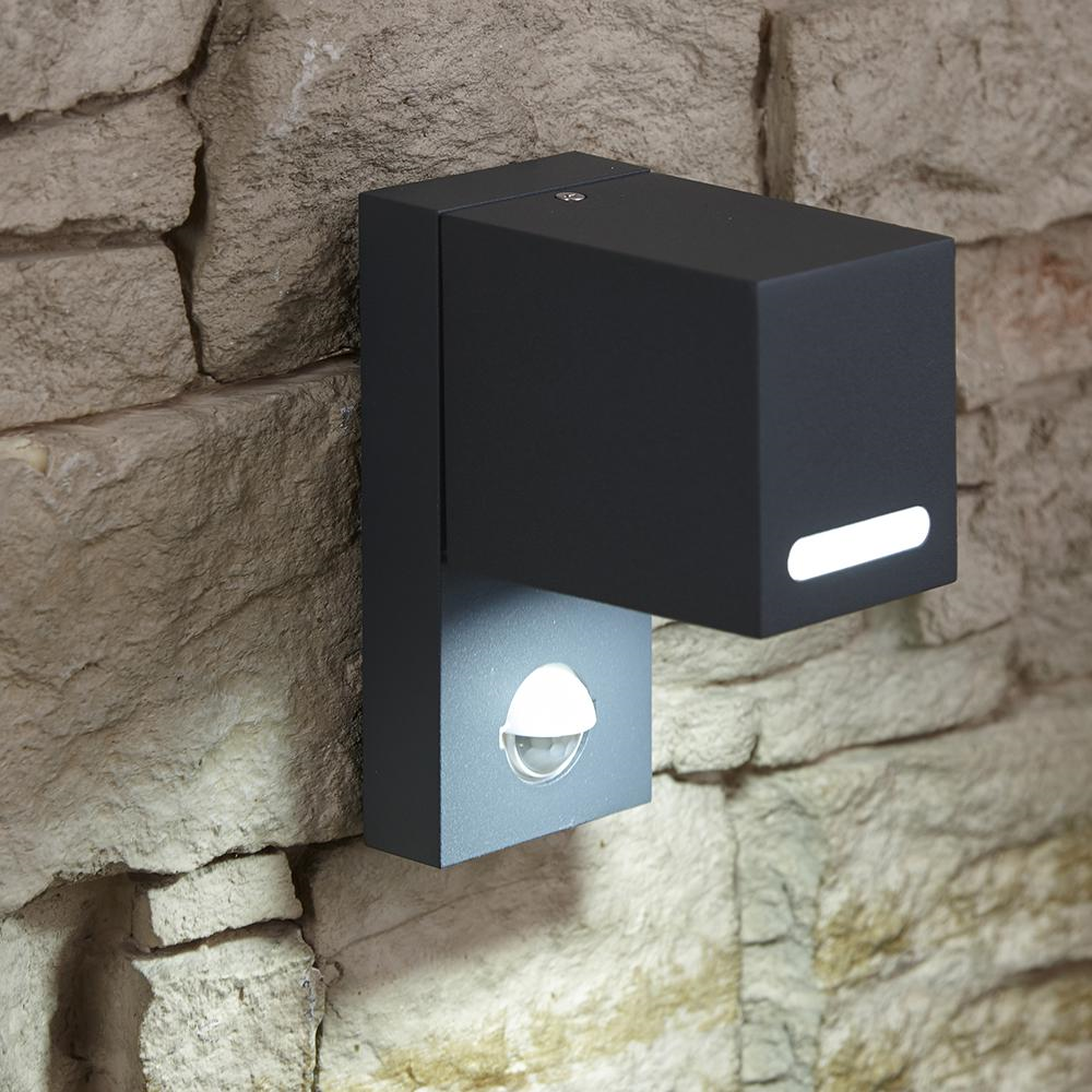 Biard Kernhof LED Outdoor Wall Light with PIR Sensor - Anthracite